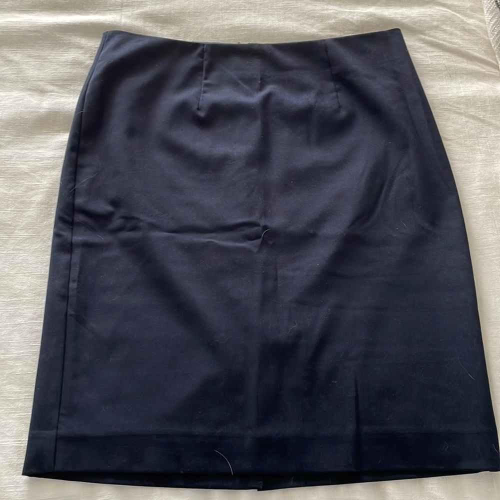 Navy blue business skirt